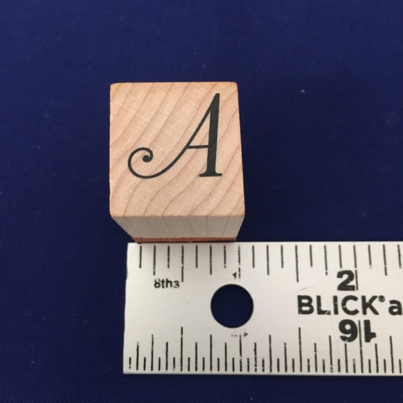 Cursive Script Alphabet Stamp Set - Picture 3 of 3